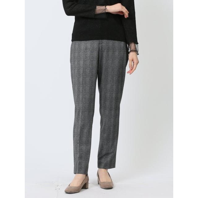 m．f．エディトリアル（m．f．editorial）/m．f．エディトリアル ポンチ テーパードパンツ チェックグレー(セットアップ可能)