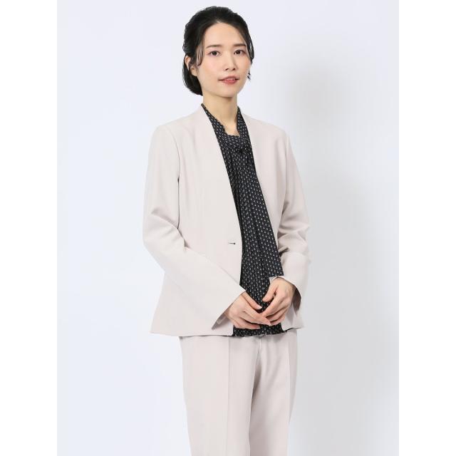 m．f．エディトリアル（m．f．editorial）/【ストレッチ ウォッシャブル】m．f．エディトリアル カラーレスジャケットグレー(セットア…