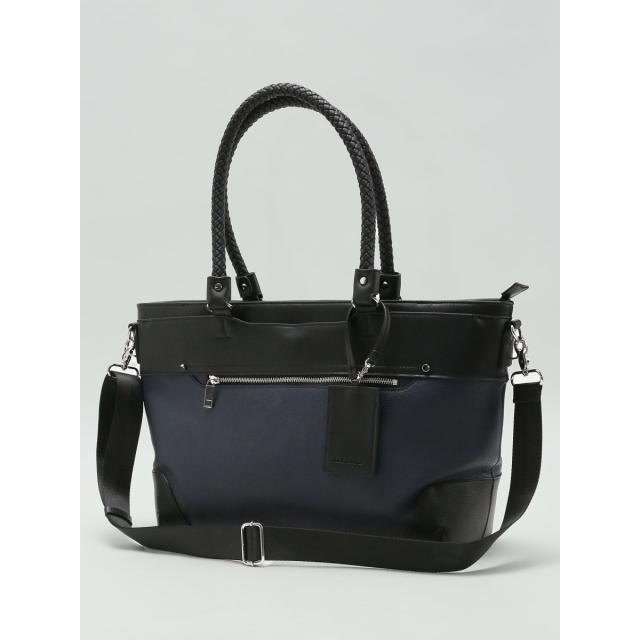 m．f．エディトリアル（m．f．editorial）/【A4対応】m．f．エディトリアル ムラ柄  2WAYトートバッグ