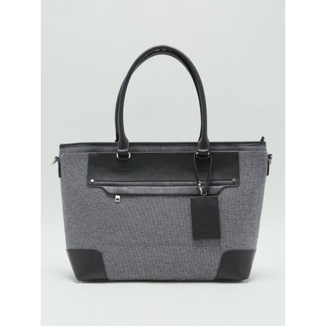 m．f．エディトリアル（m．f．editorial）/m．f．エディトリアル ツイル配色  2WAYトートバッグ A4対応