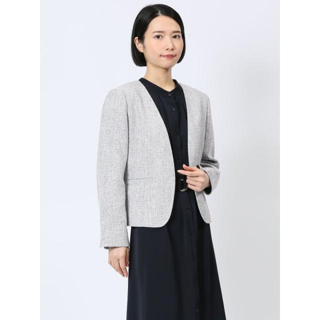 m．f．エディトリアル（m．f．editorial）/【ストレッチ】m．f．エディトリアル スラブシャーク カラーレスジャケット