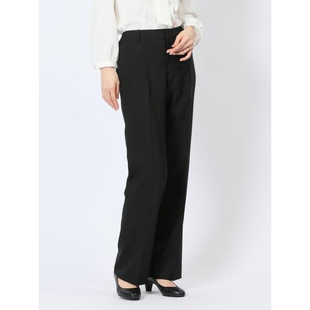 m．f．エディトリアル（m．f．editorial）/【ストレッチ ウォッシャブル】m．f．エディトリアル 黒無地 ストレートパンツ(セットアップ…