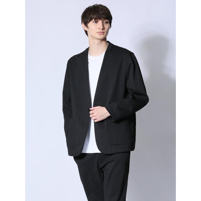 【NEW】m．f．エディトリアル（m．f．editorial）/circle motion JERSEY ノーカラージャケット(セットアップ可能)