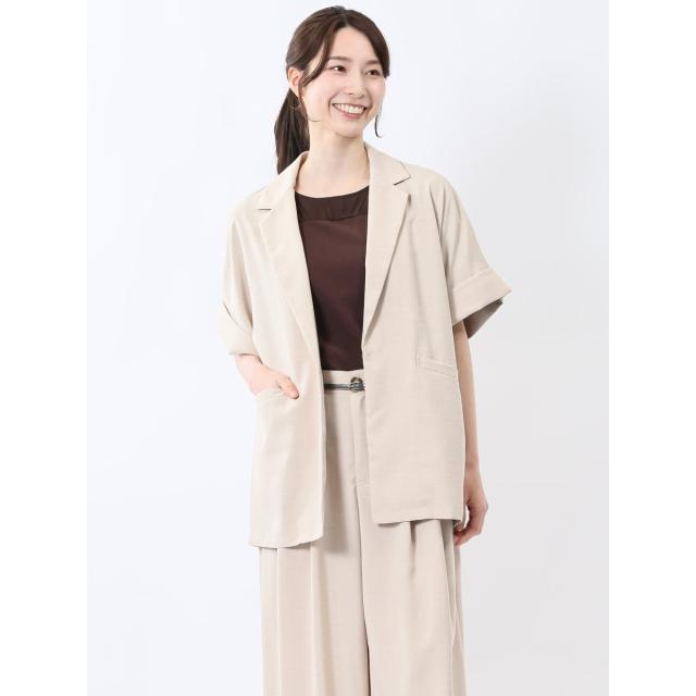 m．f．エディトリアル（m．f．editorial）/m．f．エディトリアル タンブラーオックス 半袖ジャケット(セットアップ可能)