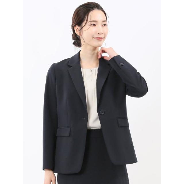 m．f．エディトリアル（m．f．editorial）/【ストレッチ ウォッシャブル】m．f．エディトリアル 1釦ジャケット 紺(セットアップ可能)