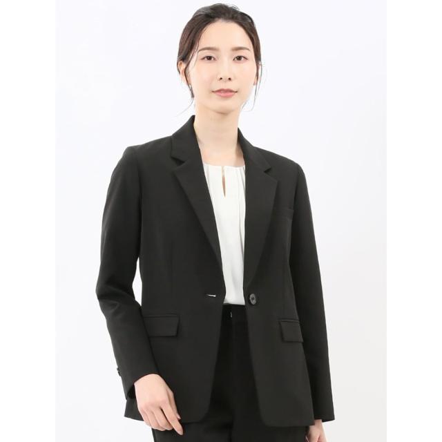 m．f．エディトリアル（m．f．editorial）/【ストレッチ ウォッシャブル】m．f．エディトリアル 1釦ジャケット 黒(セットアップ可能)