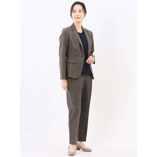 m．f．エディトリアル（m．f．editorial）/【ストレッチ ウォッシャブル】m．f．エディトリアル テーパードパンツ こげ茶(セットアップ… その他スーツ