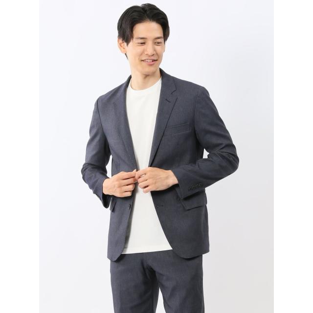 m．f．エディトリアル（m．f．editorial）/【ストレッチ ウォッシャブル】m．f．エディトリアル 2釦ジャケット デニム調(セットアップ…