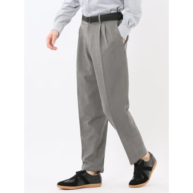 m．f．エディトリアル（m．f．editorial）/【ストレッチ ウール混サッカー】m．f．エディトリアルツータック ビジネスパンツ(セットア…