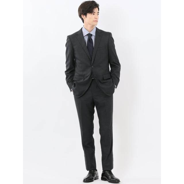 m．f．エディトリアル（m．f．editorial）/【ストレッチ ウォッシャブル】m．f．エディトリアル 2ボタン2ピース スーツ メランジ黒