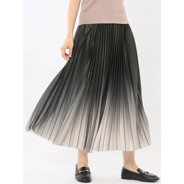 m．f．エディトリアル（m．f．editorial）/【グラデーション プリーツ】m．f．エディトリアル ロングスカート