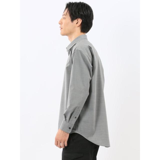 m．f．エディトリアル（m．f．editorial）/【ウール混ストレッチ】m．f．エディトリアル レギュラーカラー長袖シャツ_2