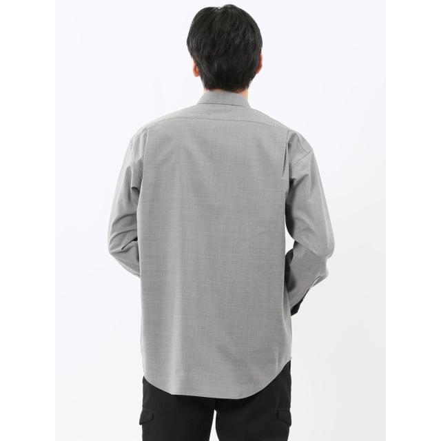 m．f．エディトリアル（m．f．editorial）/【ウール混ストレッチ】m．f．エディトリアル レギュラーカラー長袖シャツ_3