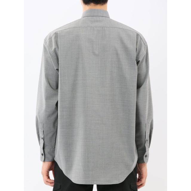 m．f．エディトリアル（m．f．editorial）/【ウール混ストレッチ】m．f．エディトリアル レギュラーカラー長袖シャツ_8