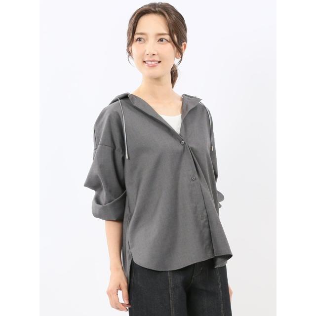 m．f．エディトリアル（m．f．editorial）/【レーヨン混】m．f．エディトリアル マイクロサキソニー シャツアウター