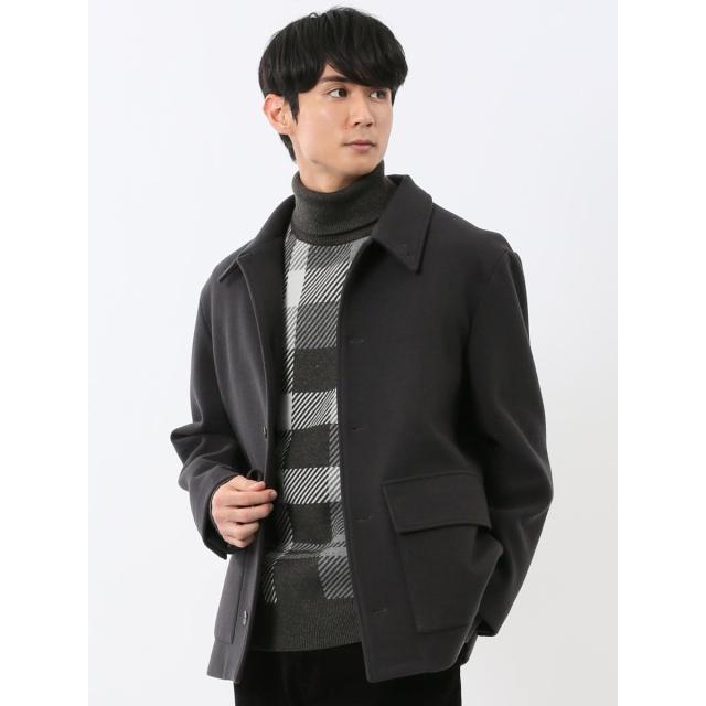 m．f．エディトリアル（m．f．editorial）/【ストレッチ ハーフ丈】m．f．エディトリアル メルトン ステンカラーコート