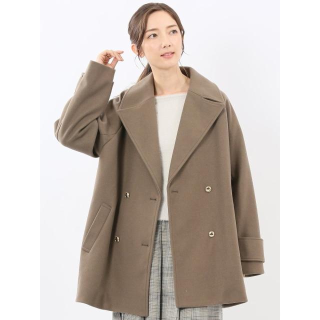 m．f．エディトリアル（m．f．editorial）/【ライトシャギー】m．f．エディトリアル メタルボタン ピーコート