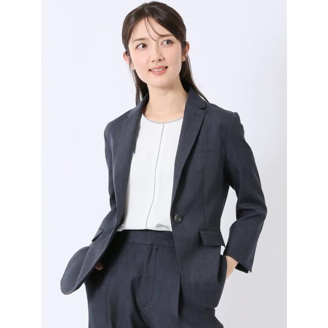 m．f．エディトリアル（m．f．editorial）/【ストレッチ ウォッシャブル】m．f．エディトリアル 1釦 7分袖 ジャケット(セットアップ可能)