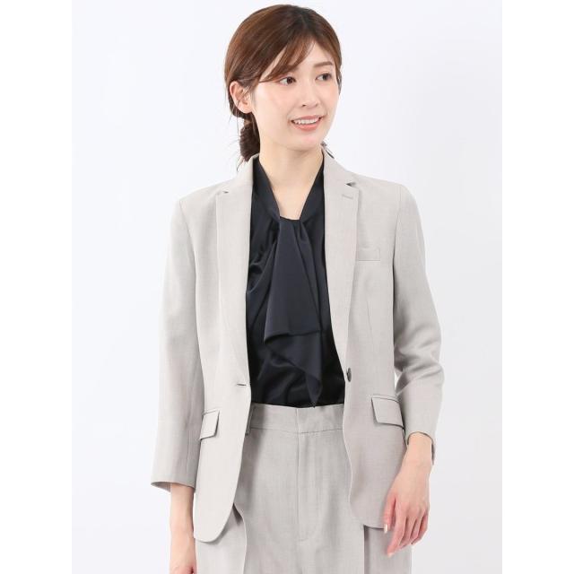 m．f．エディトリアル（m．f．editorial）/【ストレッチ ウォッシャブル】m．f．エディトリアル 1釦 7分袖 ジャケット(セットアップ可能)