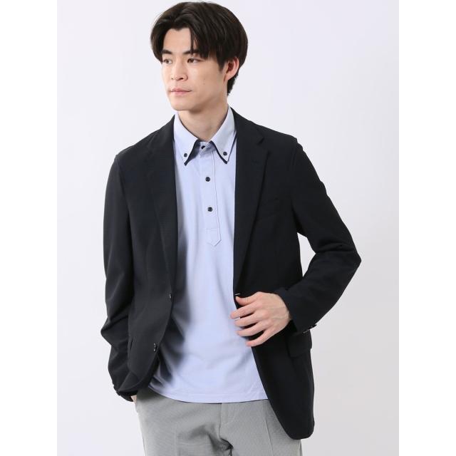 m．f．エディトリアル（m．f．editorial）/ストレッチ ウォッシャブル ナイロン混 もちもち スリムフィット 2ボタン ジャケット メンズ_1
