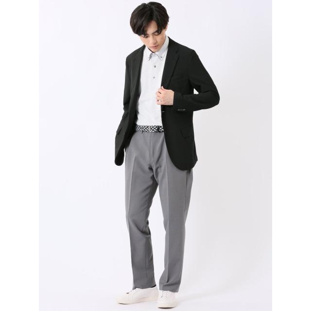 m．f．エディトリアル（m．f．editorial）/ストレッチ ウォッシャブル ナイロン混 もちもち スリムフィット 2ボタン ジャケット メンズ_5