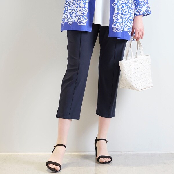 リリアンビューティ（Liliane Burty）/裾レース　オールゴムクロップドパンツの通販は