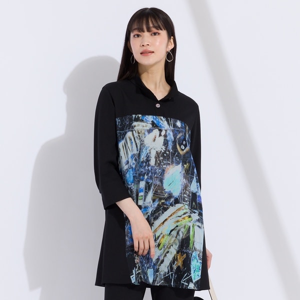 リリアンビューティ（Liliane Burty）/アートプリント×アムンゼン　チュニックTシャツの通販は