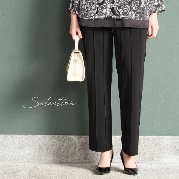 リリアンビューティ（Liliane Burty）/【Selection】ペオスピンタック　フルレングスパンツ