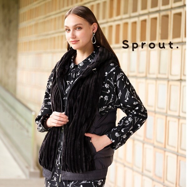 リリアンビューティ（Liliane Burty）/【Sprout．】太コーデュロイ使い　ダウンベストの通販は 19,135円