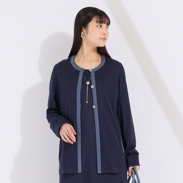 新品未使用★Jack Bunny レディース　ダブルジップ ニットカーディガン Jack Bunny!!（ジャックバニー） カーディガン 「Jack Bunny!!」12G