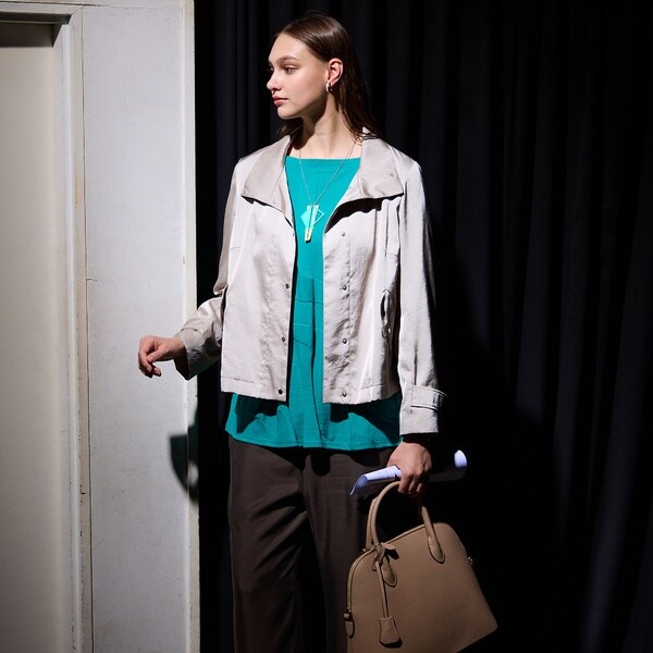 リリアンビューティ（Liliane Burty）/【M〜4L】ダルサテン4WAYコート