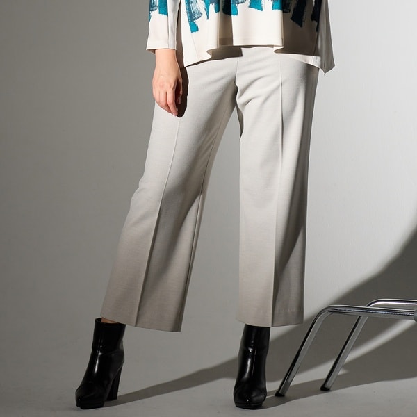 リリアンビューティ（Liliane Burty）/【L〜4L】センタープリーツ裏起毛パンツ