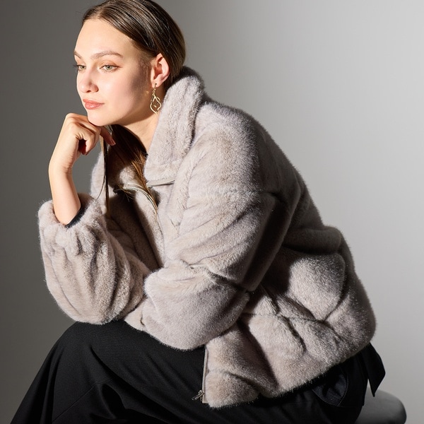 リリアンビューティ（Liliane Burty）/【L〜4L】フェイクファージャケット