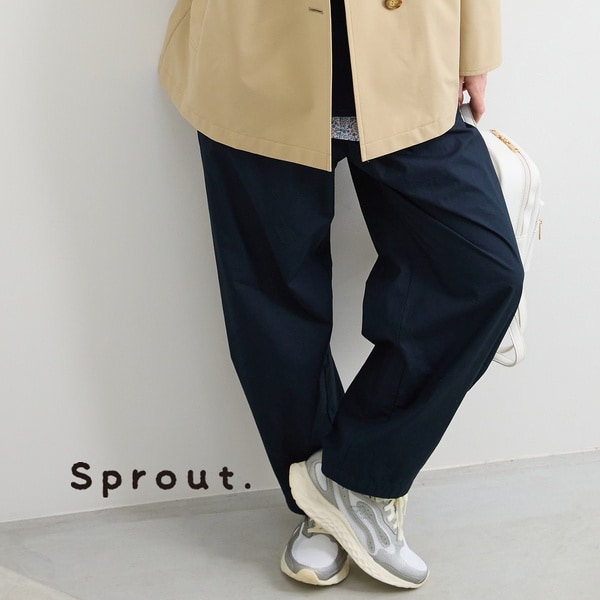 リリアンビューティ（Liliane Burty）/【Sprout．/L〜4L】オールゴム裾タックパンツ_1