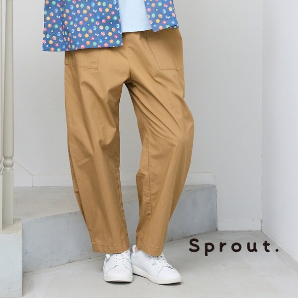 リリアンビューティ（Liliane Burty）/【Sprout．/L〜4L】オールゴム裾タックパンツ_2
