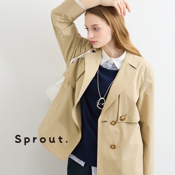 リリアンビューティ（Liliane Burty）/【Sprout．/M〜4L】トレンチジャケット