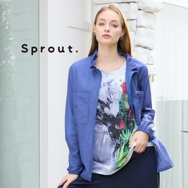 リリアンビューティ（Liliane Burty）/【Sprout．/M〜4L】はっ水ナイロンライトジャケット