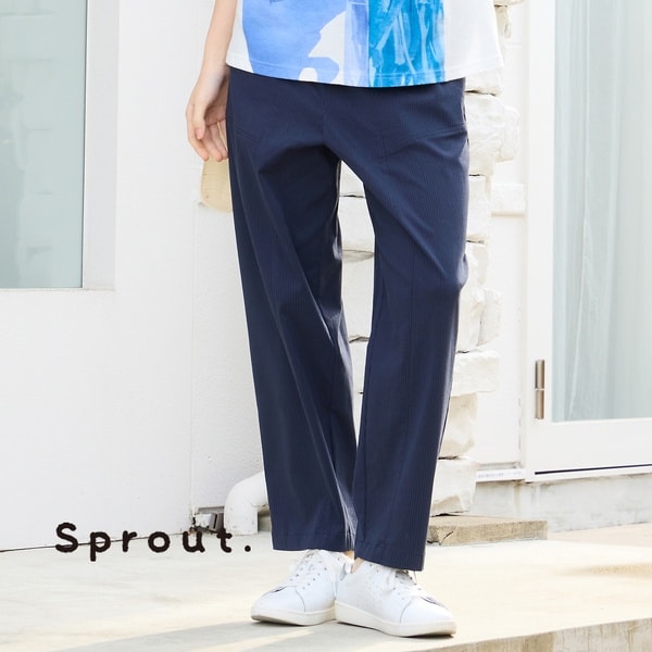 リリアンビューティ（Liliane Burty）/【Sprout．/L〜4L】オールゴムドビーストライプパンツ_1