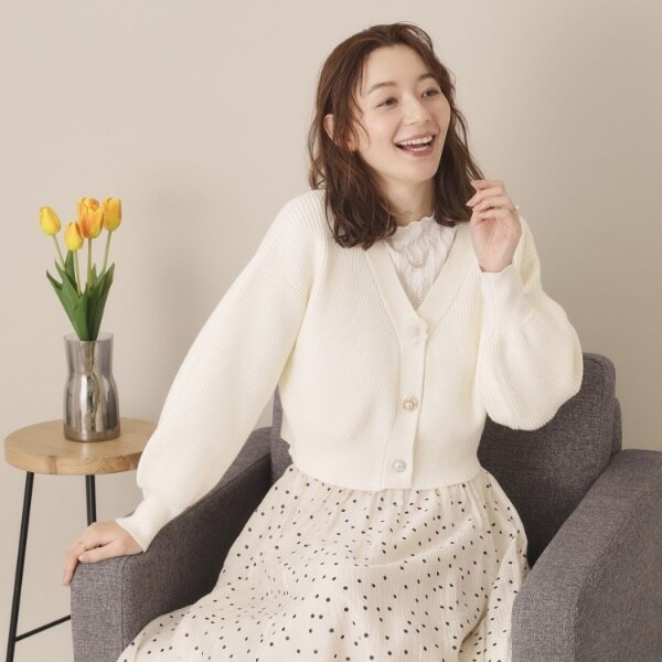 【NEW】イッツデモ(ITS’DEMO)/【手洗い可】アソートビジューボタンカーデの通販は 【NEW】イッツデモ(ITS’DEMO)/【手洗い可】アソートビジューボタンカーデの通販は