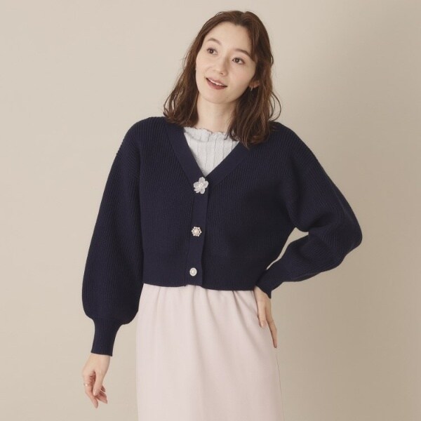 【NEW】イッツデモ(ITS’DEMO)/【手洗い可】アソートビジューボタンカーデの通販は 【NEW】イッツデモ(ITS’DEMO)/【手洗い可】アソートビジューボタンカーデの通販は