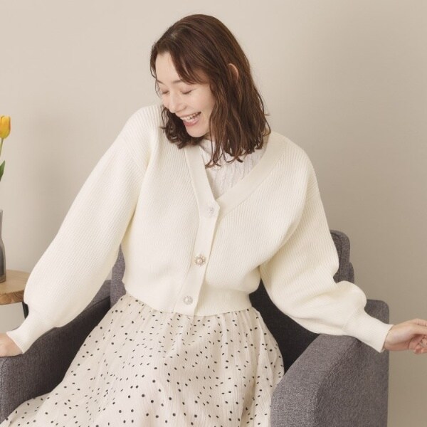 【NEW】イッツデモ(ITS’DEMO)/【手洗い可】アソートビジューボタンカーデの通販は 【NEW】イッツデモ(ITS’DEMO)/【手洗い可】アソートビジューボタンカーデの通販は