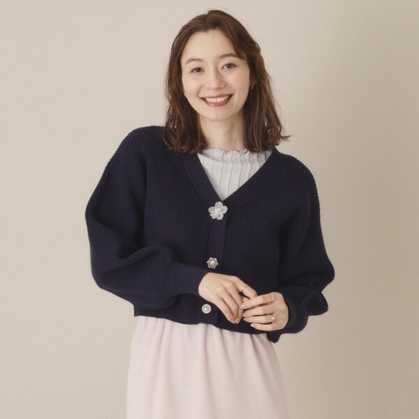 【NEW】イッツデモ(ITS’DEMO)/【手洗い可】アソートビジューボタンカーデの通販は 【NEW】イッツデモ(ITS’DEMO)/【手洗い可】アソートビジューボタンカーデの通販は