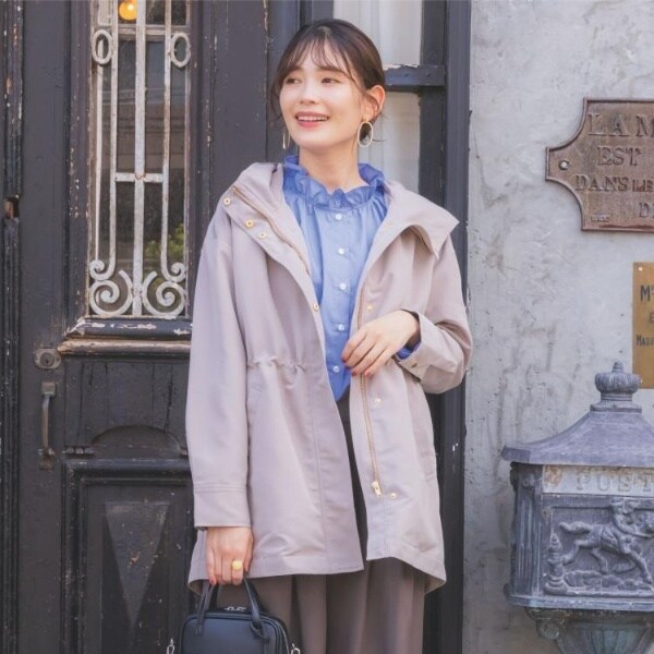 イッツデモ（ITS’DEMO）/【撥水花粉防止手洗い可】ボアライナー付きミディ丈マウンテンパーカー