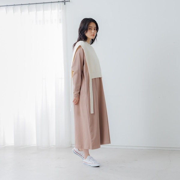 コレックス（collex）/ニットベスト×カットワンピース セット