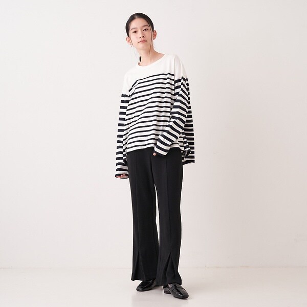 コレックス（collex）/【WEB限定】ウール混　カットポンチフレアパンツ_3