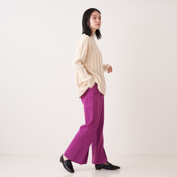 コレックス（collex）/【WEB限定】ウール混　カットポンチフレアパンツ_11