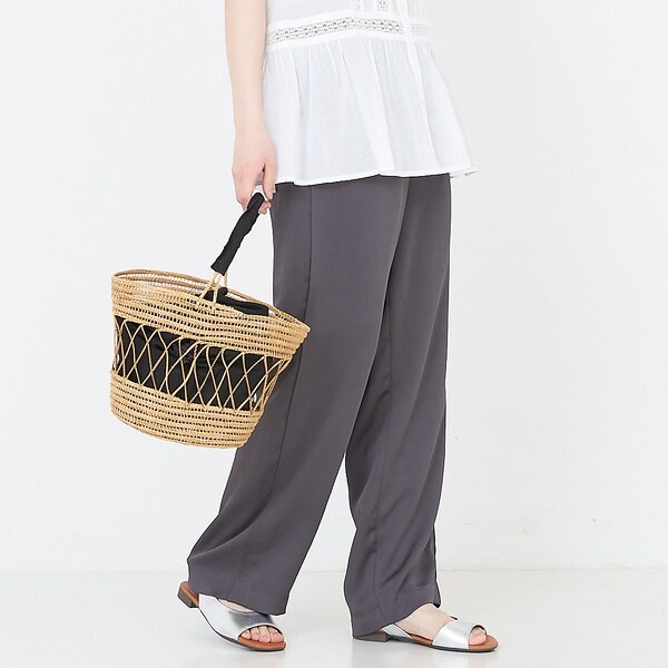 コレックス（collex）/【手洗い可能】【新色】リラックスサテンパンツ