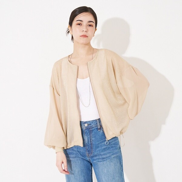 コレックス（collex）/【WEB限定】シアーラメジップアップカーディガンの通販は 7,647円