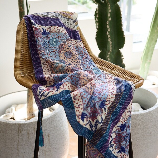 コレックス（collex）/刺し子シルク大判ストール