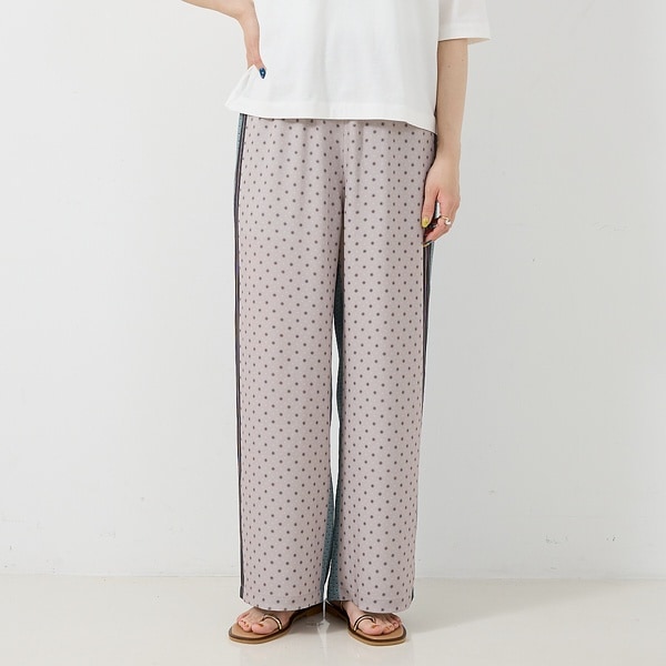 コレックス（collex）/小紋ミックス柄サテンパンツ